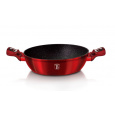 Pekáč Berlingerhaus kulatý s mramorovým povrchem a poklicí 32 cm Burgundy Metallic Line BH-1264