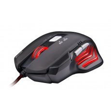 C-TECH herní myš Akantha (GM-01R), herní, červené podsvícení, 2400DPI, USB