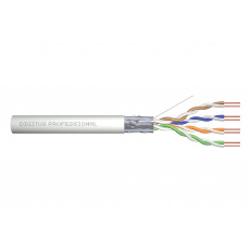 Digitus Instalační kabel CAT 5e F-UTP, 100 MHz Eca (PVC), AWG 24/1, 305 m papírová krabice, sx, šedý