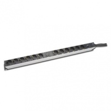 DIGITUS 19" PDU, 1U hliník, SCHUKO -> 12x CEE 7/4, jistič