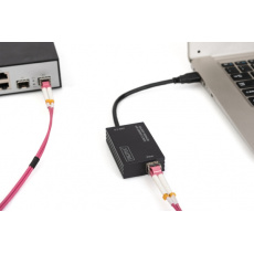 DIGITUS Gigabitový ethernetový adaptér USB typu C + PD s funkcí napájení