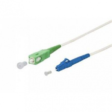 OPTIX SC/APC-LC/UPC FLEXI optický patch cord G.657B3 2mm 15m bílý simplex