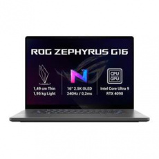 ASUS ROG Zephyrus G16 - Intel Ultra 9 185H/32GB/2TB SSD/RTX 4090 16GB/16"/WQXGA/OLED/240Hz/2y PUR/Win 11 Home/šedá
