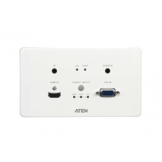 Aten HDMI & VGA HDBaseT Transmitter with EU Wall Plate / PoH (4K@100m) (HDBaseT Class A)