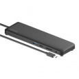 2-Power USB-C Mini Dokovací Stanice Triple Display  (1x VGA 1xDP 1xHDMI 1xRJ45 2xUSB-A 3.0 a 2xUSB 2.0 1xAudio)PD 100W PD