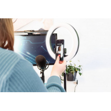 DIGITUS LED kruhové světlo 10", výsuvný stativový stojan