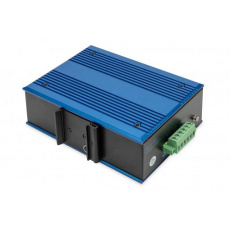 DIGITUS Industrial 8+1 Port Fast Ethernet Switch Unmanaged, 8 RJ45 Ports 10/100 Mbits