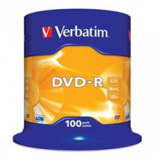 VERBATIM DVD-R AZO 4,7GB, 16x, spindle 100 ks