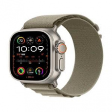 Apple Watch Ultra 2 49mm titanová s olivovým alpským tahem S