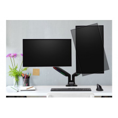 Kensington One-Touch Height Adjustable Dual Monitor Arm - Black
