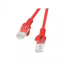 LANBERG Patch kabel CAT.6 UTP 1.5M červený Fluke Passed
