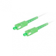 LANBERG optický patch cord SM SC/APC-SC/APC simplex 25m LSZH G657B3 průměr 3mm, barva bílá