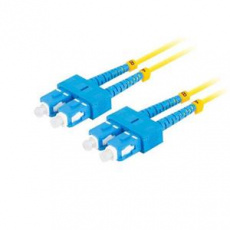 LANBERG optický patch cord SM SC/UPC-SC/UPC duplex 2m LSZH G657A1 průměr 3mm, barva žlutá