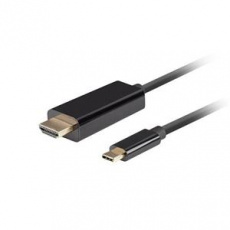 Lanberg USB-C(M)->HDMI(M) kabel 3m 4K 60Hz černá