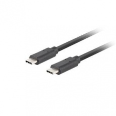 Lanberg USB-C M/M 3.1 GEN 2 kabel 0,5m 10GB/S PD100W černá