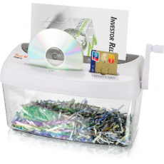 PEACH manuální skartovač Cross Cut Hand Shredder PS300-21, Poškozený obal