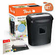 PEACH skartovač Cross Cut Shredder PS500-40, křížový řez, P-4, 21 l poškozený obal