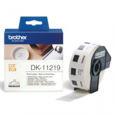 Brother - DK 11219 (papírové / kulaté, průměr 12 mm - 1200 ks)