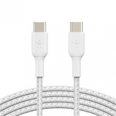 Belkin USB-C na USB-C kabel, 1m, bílý - odolný