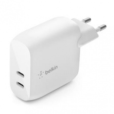 Belkin Duální 40W USB-C Power Delivery nástěnná nabíječka, bílá