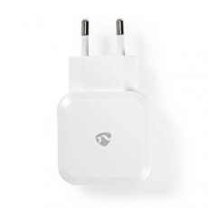 Nedis WCHAU484AWT - Síťová nabíječka | 4.8 A | 2 výstupy | USB-A | Bílá barva