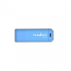 Nedis FDRIU264BU - Flash disk USB 2.0 | 64 GB | Čtení 12 MB/s / zápis 3 MB/s | Modrá