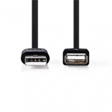 Nedis CCGB60010BK30 - USB 2.0 kabel | A Zástrčka - A Zásuvka | 3 m | Černá barva