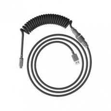 HyperX USB-C spirálový kabel šedý