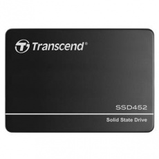 TRANSCEND SSD452K 256GB Industrial (3K P/E) SSD disk 2.5" SATA3, 3D TLC, Aluminium case, 560MB/s R, 520 MB/W, černý