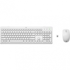 HP Bezdrátová klávesnice a myš HP 230 - bílá CZ/SK