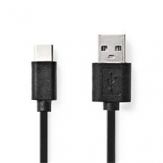 Nedis CCGL60600BK30 - USB 2.0 kabel | USB-A Zástrčka - USB-C Zástrčka | 3 m | Černá