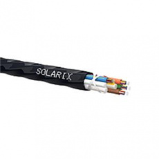 Solarix Zafukovací kabel MICRO Solarix 48vl 9/125 HDPE Fca černý SXKO-MICRO-48-OS-HDPE