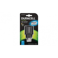 Duracell 3.0A sdílená síťová USB nabíječka typu C a A, černá