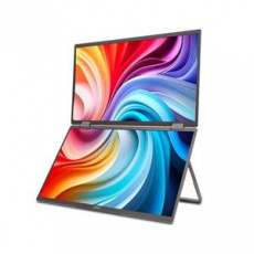 Acer LCD PD193QTEbmiuux DUAL SCREEN 18,5" IPS LED Touch 1920x1080, 1xHDMI + 2xType-C + Audio Out, repro 2Wx2, VESA 75x75