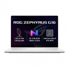 ASUS ROG Zephyrus G16 - Intel Ultra 9 185H/32GB/1TB SSD/RTX 4070 8GB/16"/WQXGA/OLED/240Hz/2y PUR/Win 11 Home/bílá