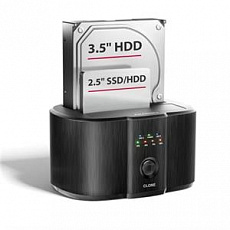 AXAGON ADSA-SC USB-C 5Gbps dokovací stanice pro 2x 2.5"/3.5" SSD/HDD s funkcí klonování disků bez PC