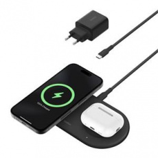 Belkin BOOST CHARGE™ PRO Qi2 2v1 Magnetická nabíjecí podložka pro iPhone/AirPods, černá