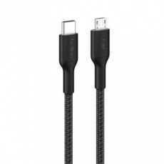 Belkin BOOST CHARGE™ PRO USB-C/microUSB, 1m, černý - odolný
