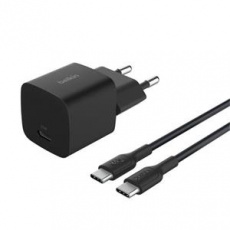 Belkin BOOST CHARGE™ 25W USB-C Power Delivery PPS nástěnná nabíječka + 1m USB-C na USB-C kabel, černá