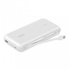 Belkin BOOST CHARGE™ USB-C Power Delivery PowerBanka s integrovaným USB-C kabelem, 20000mAh, 30W, bílá