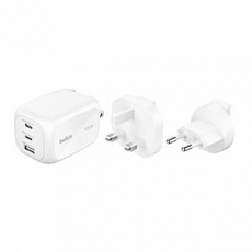 Belkin BOOST CHARGE™ PRO 100W 3-portová USB-C Power Delivery GaN PPS nástěnná nabíječka, bílá