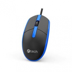 C-TECH myš WM-10, USB, 1200 DPI, černo - modrá