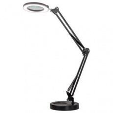 IMMAX LED stolní lampička ZOOM/ s lupou/ 12W/ 5V/2A/ stmívatelná/ černá