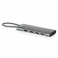 Digitus USB-C dokovací stanice, 9 portů: 2x HDMI, 5x USB 3.2 Gen 1, 1x RJ45, 1x PD