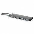 Digitus USB-C dokovací stanice, 11 portů: 2x HDMI, 5x USB 3.2 Gen1, 2x USB 2.0,1x RJ45,1x PD