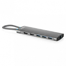 Digitus USB-C dokovací stanice, 11 portů: 2x HDMI, 5x USB 3.2 Gen1, 2x USB 2.0,1x RJ45,1x PD