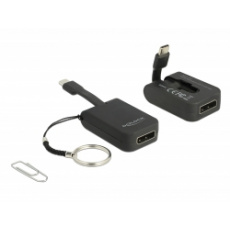 Delock Adaptér USB Type-C™ na DisplayPort (DP Alt Mód) 4K 60 Hz – kompaktní konstrukce