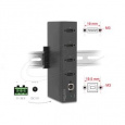 Delock Průmyslový rozbočovač ze 4 x USB 2.0 Typ-A s ochranou proti elektrostatickému výboji (ESD) až 15 kV,DIN