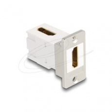 Delock Modul Keystone k montáži na panel, ze zásuvky HDMI na zásuvku, pravoúhlý, 90°, 8K 60 Hz, kuželový
