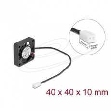 Delock Axiální ventilátor: 5 V DC, 40 x 40 x 10 mm, černý